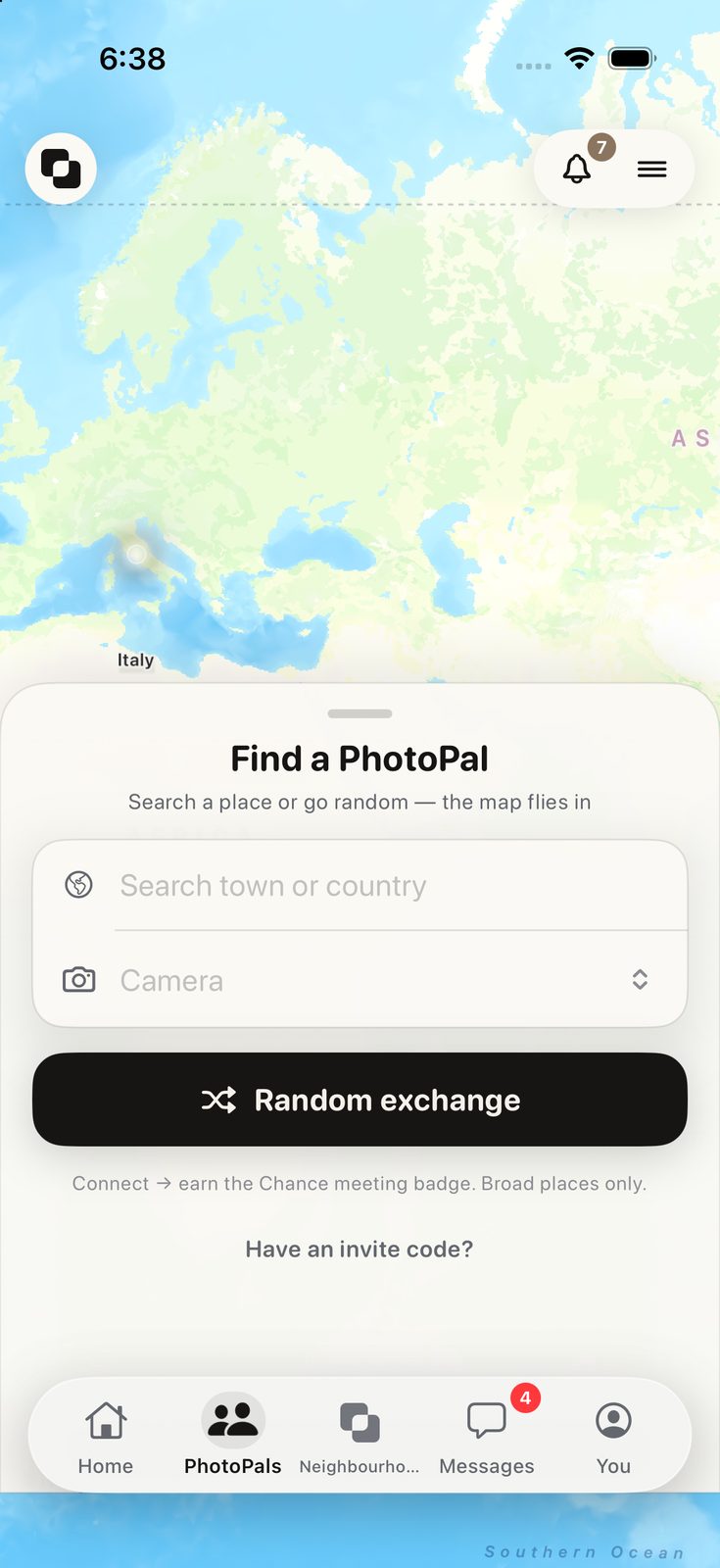 Find a PhotoPal map and search sheet